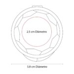 AUD 004 S - AURICULARES SOCCER (BLANCO FROSTY / PLASTICO) - Imagen 4