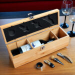 BAR 018 BE - SET PARA VINOS VERDOT (BEIGE / BAMBU / METAL) - Imagen 7