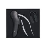 BAR 021 N - SET PARA VINOS NABID (NEGRO / METAL / PLASTICO)