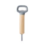 BAR 028 G - DESTAPADOR KAUPI GRIS (GRIS / BAMBU / ACERO INOXIDABLE / SILICON) - Imagen 2