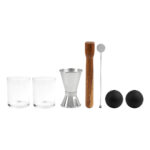 BAR 037 S - SET DE MIXOLOGÍA SOROA (PLATA / VIDRIO / ACERO INOXIDABLE / MADERA / RUBBER / CARTON) - Imagen 3