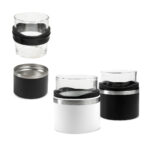 BAR 039 B - VASO WHISKERO BASILE BLANCO (BLANCO / ACERO INOXIDABLE / VIDRIO / RUBBER) - Imagen 6