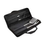 BBQ 042 N - SET DE BBQ JASPER (NEGRO / ACERO INOXIDABLE UTENSILIOS / POLIESTER ESTUCHE) - Imagen 5