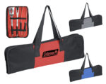 SET PARA ASADO CON BOLSA MAR Y TIERRA BBQ4523 ROJO (Accesorios: Acero Inoxidable // Estuche: Poliéster) - Imagen 3