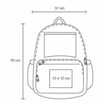 BL 028 MOCHILA MARQUELIA  (ROJO / POLIÉSTER) - Imagen 7