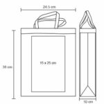 BL 067 BOLSA TERRA  (NEGRO / NON WOVEN) - Imagen 2