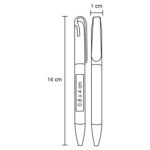 BP 8704BW BOLIGRAFO UXMAL  (NARANJA / WHEAT STRAW) - Imagen 9
