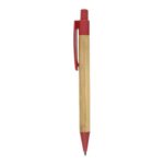 BP 5821W BOLIGRAFO HONOLULU  (ROJO / BAMBÚ/WHEAT STRAW)