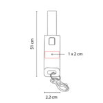 CEL 035 R - CABLE COLLAN ROJO (ROJO / PLASTICO / POLIESTER) - Imagen 3