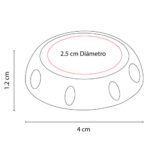 CEL 044 B - SOPORTE KUTUBIA BLANCO (BLANCO / PLASTICO) - Imagen 6