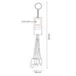 CEL 059 B - CABLE EASY (BLANCO / BAMBU / METAL ARGOLLA) - Imagen 5