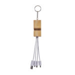 CEL 059 B - CABLE EASY (BLANCO / BAMBU / METAL ARGOLLA)