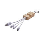 CEL 059 B - CABLE EASY (BLANCO / BAMBU / METAL ARGOLLA) - Imagen 2