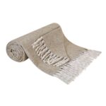 COB 007 BE - FRAZADA LUNA BEIGE (BEIGE / LANA / POLIESTER) - Imagen 6
