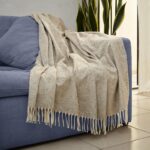 COB 007 BE - FRAZADA LUNA BEIGE (BEIGE / LANA / POLIESTER) - Imagen 4