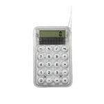 CT 421 B - CALCULADORA ZUEL BLANCO (BLANCO / PLASTICO / ASA DE POLIESTER)