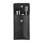 DAM 013 N - SET DE BROCHAS KIYA NEGRO (NEGRO / CURPIEL)