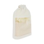 DAM 026 BE - KIT DE BAÑO ADRI (BEIGE / POLIESTER ESPONJAS / ALGODON Y PVC BOLSA / PIEDRA POMEZ) - Imagen 2