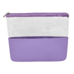 DAM 035 M - COSMETIQUERA ESMERALDA MORADO (MORADO / CURPIEL Y PVC EXTERIOR / POLIESTER FORRO)