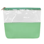 DAM 035 V - COSMETIQUERA ESMERALDA VERDE (VERDE / CURPIEL Y PVC EXTERIOR / POLIESTER FORRO)