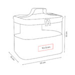 DAM 045 BE - COSMETIQUERA KEWA (BEIGE / YUTE / MICA PVC / POLIESTER / CURPIEL) - Imagen 5