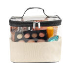 DAM 045 BE - COSMETIQUERA KEWA (BEIGE / YUTE / MICA PVC / POLIESTER / CURPIEL) - Imagen 3
