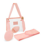 DAM 067 P - SET LIMPIEZA FACIAL NAIMA ROSA (ROSA / MALLA / POLIESTER / SILICON)