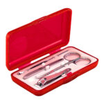 DAM 435 R - SET DE MANICURE FUNKY ROJO (ROJO / PLASTICO)