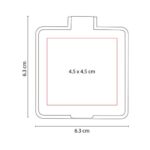 DAM 500 A - ESPEJO ALINE AZUL (AZUL / PLASTICO) - Imagen 2