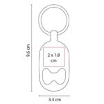 DPO 050 G - LLAVERO DESTAPADOR TELSEN GRIS (GRIS METALICO / METAL) - Imagen 4