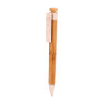 ECO 065 BE - BOLÍGRAFO MILTA (BEIGE / PLASTICO / BAMBU / FIBRA DE TRIGO)