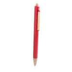 ECO 090 R - BOLÍGRAFO KIBRIT ROJO (ROJO / FIBRA DE TRIGO / PLASTICO / CARTON)