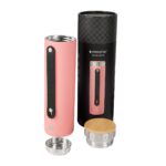 ELM 002 P - TERMO ICONIC ROSA (ROSA / ACERO INOXIDABLE / BAMBU / SILICON) - Imagen 4