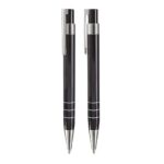 EST 040 N - SET CADMIO (NEGRO / ALUMINIO / CURPIEL)