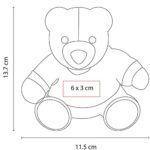 GM 040 N - OSO TEDDY BEAR NEGRO (NEGRO / PELUCHE) - Imagen 3