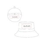 HAT 004 N - SOMBRERO PLEGABLE HATTU NEGRO (NEGRO / POLIESTER) - Imagen 3