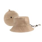 HAT 004 BE - SOMBRERO PLEGABLE HATTU BEIGE (BEIGE / POLIESTER) - Imagen 2
