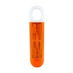 HER 031 O - DESARMADOR AZUER NARANJA (NARANJA TRASLUCIDO / PLASTICO / METAL)