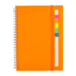 HL 012 O - LIBRETA ABDALA NARANJA (NARANJA / PLASTICO)