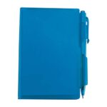 HL 2720 A - BLOCK DE NOTAS CON BOLÍGRAFO AZUL (AZUL / PLASTICO)