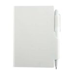 HL 2720 B - BLOCK DE NOTAS CON BOLÍGRAFO BLANCO (BLANCO / PLASTICO)