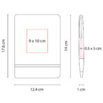 HL 9043 N - SET KHALID NEGRO (NEGRO / CURPIEL LIBRETA / ALUMINIO BOLIGRAFO) - Imagen 6