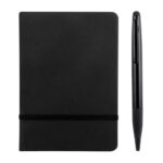 HL 9043 N - SET KHALID NEGRO (NEGRO / CURPIEL LIBRETA / ALUMINIO BOLIGRAFO)