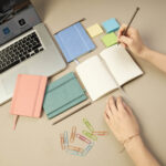 HL 9059 A - LIBRETA DAGOM AZUL (AZUL / CURPIEL / PAPEL / PLASTICO) - Imagen 3