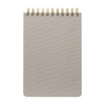 HL 9061 G - LIBRETA LATKA GRIS (GRIS / TELA TIPO LINO / PAPEL) - Imagen 2