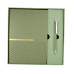 HL 9063 V - SET DE LIBRETA ZLATNA VERDE (VERDE / CARTON CAJA / CURPIEL Y PAPEL LIBRETA / ALUMINIO BOLIGRAFO) - Imagen 4