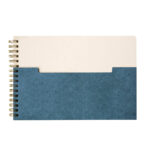 HL 9067 A - LIBRETA APPEL AZUL (AZUL / CARTON / PAPEL 80% ALGODON / ESPIRAL METALICO) - Imagen 3