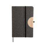 HL 9080 G - LIBRETA PAULO (GRIS / CURPIEL (PU) / BAMBU) - Imagen 5