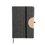 HL 9080 G - LIBRETA PAULO (GRIS / CURPIEL (PU) / BAMBU)