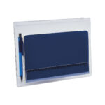 HL 9085 A - SET DE LIBRETA NODI AZUL (AZUL / CURPIEL LIBRETA / PLASTICO BOLIGRAFO / PVC BOLSA) - Imagen 2